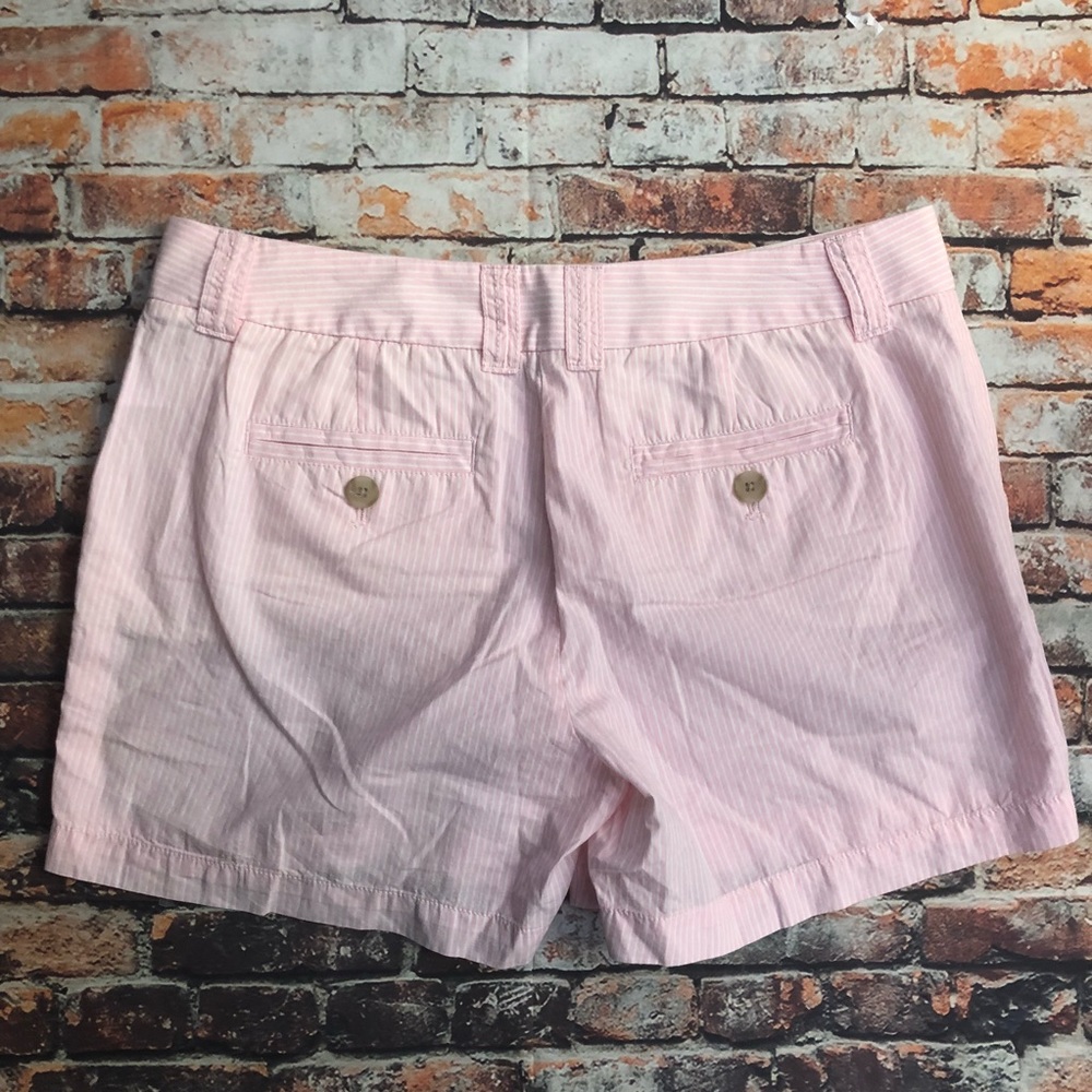 J.crew sz 10 pink striped shorts 4.75” inseam chic - Picture 5 of 6